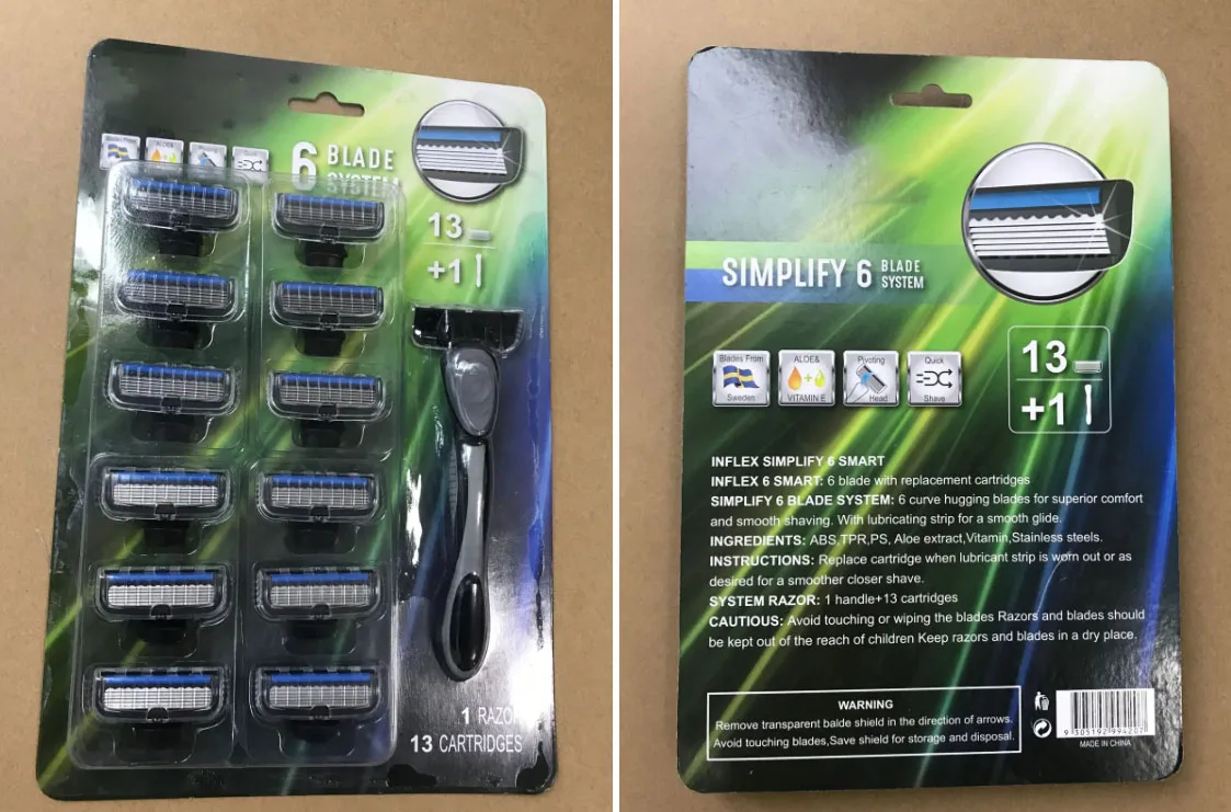 New Year Shaving 1+13 cartridges Good system razor