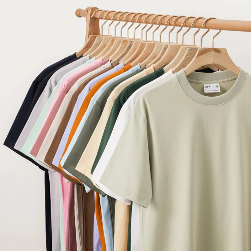 MT2246 High Quality Hot Sales Custom Base Color Plus Size Unisex Oversized TShirts White Black T Shirt