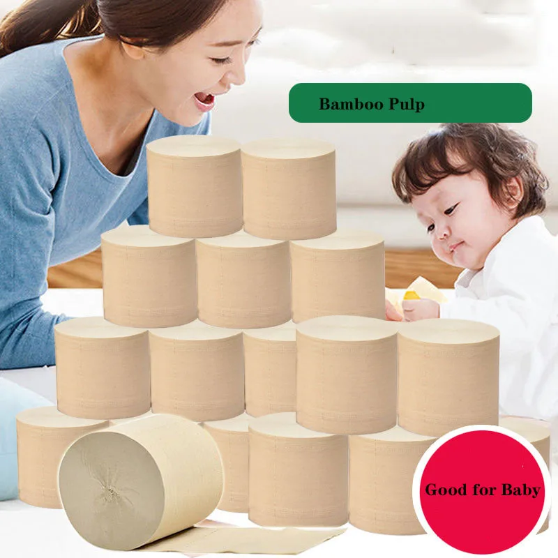Wholesale bamboo paper roll bamboo toilet paper roll custom toilet paper