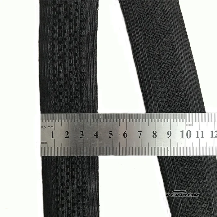 Width 40mm Two layers elastic webbing breathable sports shorts waistband mesh belt bands