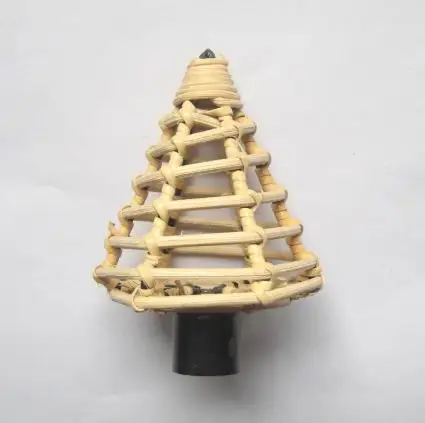 Rattan  Curtain Rod Finial Rattan Furniture Curtain Pipe end Cap Rattan Raw Material