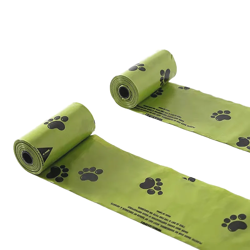 Chengbei Custom Printed Biodegradable Dog and Cat Poop Bags Box Doggy Pet Garbage Waste Poo Bags EPI Material White Stocked