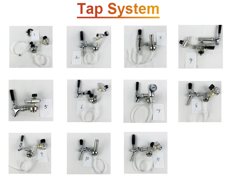 Mini Keg Dispensing System Single Faucet For Mini Keg Growler Tapping System Customizable Beer Keg