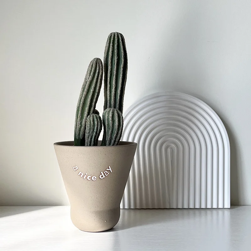 Ready Stock New Shape Indoor Flower Pots & Planters Small Decorative Ceramic Flower Pots