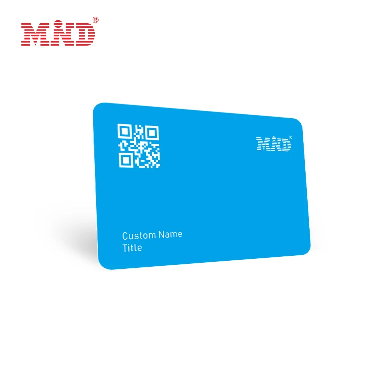 Custom Plastic RFID Business Card Memory Smart Digital Pvc Nfc Business Card With Logo