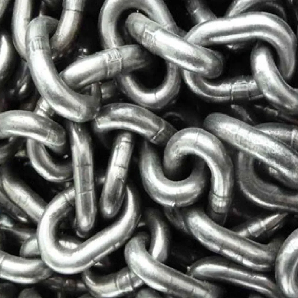 Heavy Duty Industrial Grade 80 Flashing Straight Welded Ship Barge Chain