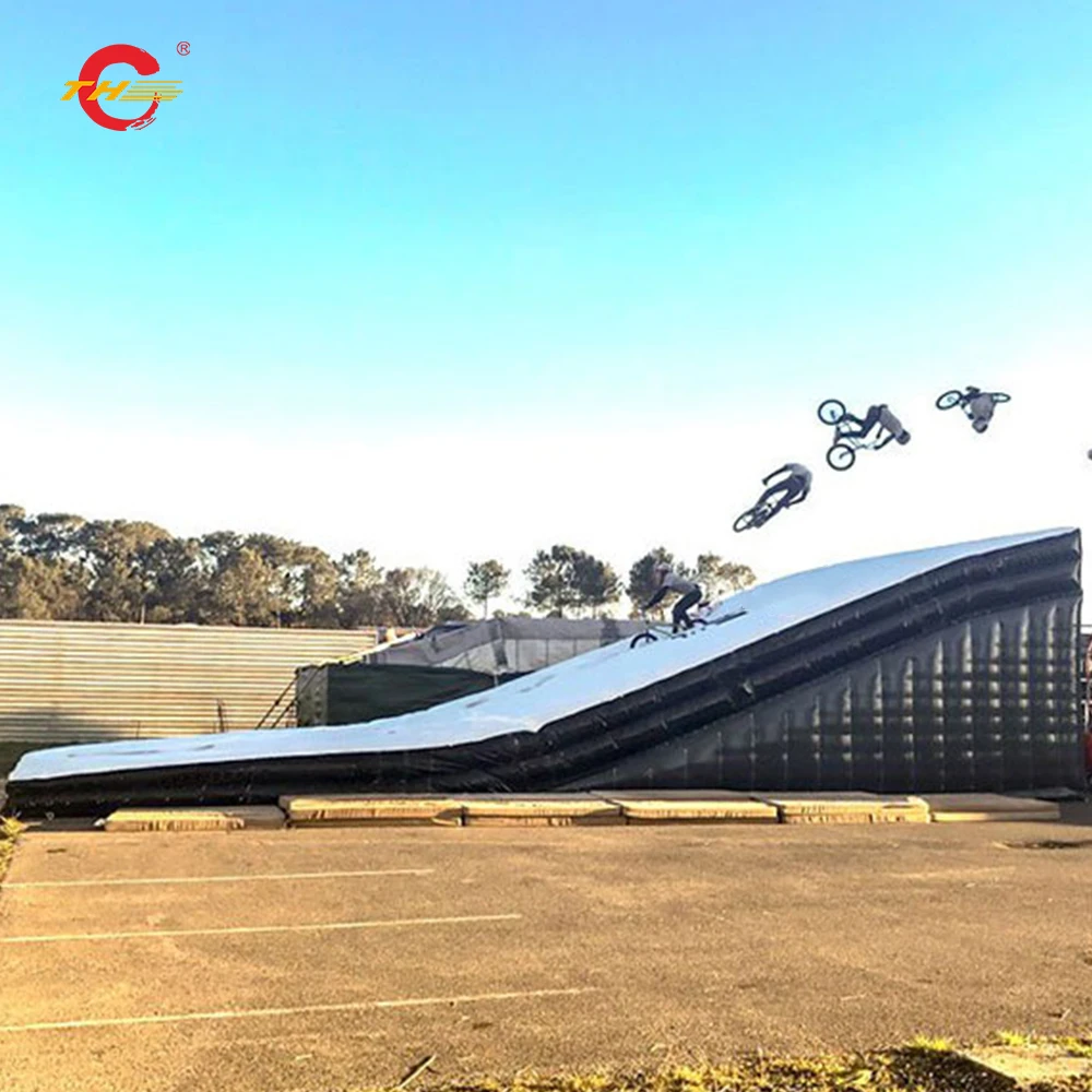 big air stunt mattress freestyle free fall jumping inflatable landing airbag for mountain bike