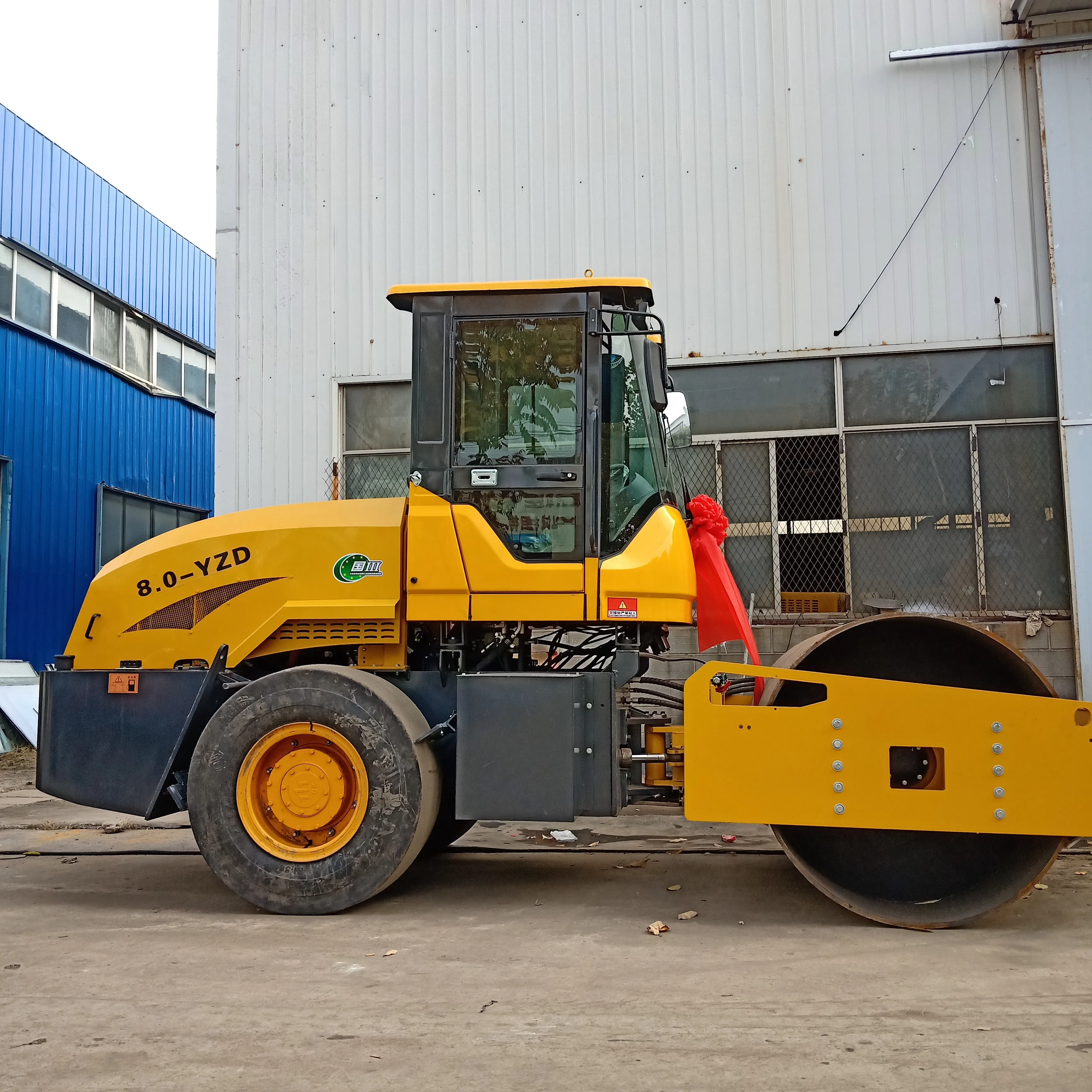 ce epa steel wheel diesel dynamic asphalt vibrating hydraulic tandem weight of 8 ton double drum wheel road roller compactor