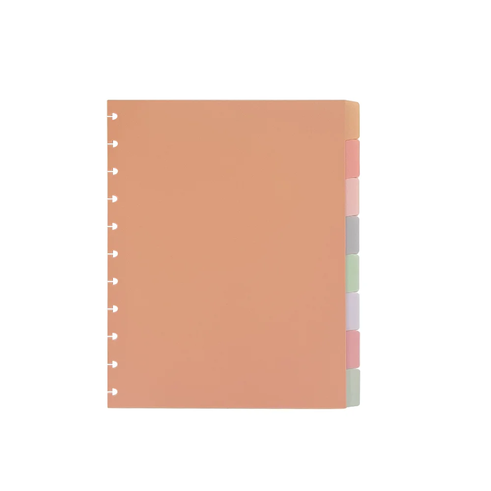 8 Tab 11-Disc Index Divider Letter Size Frosted Discbound Dividers for Discbound Notebooks or Planners