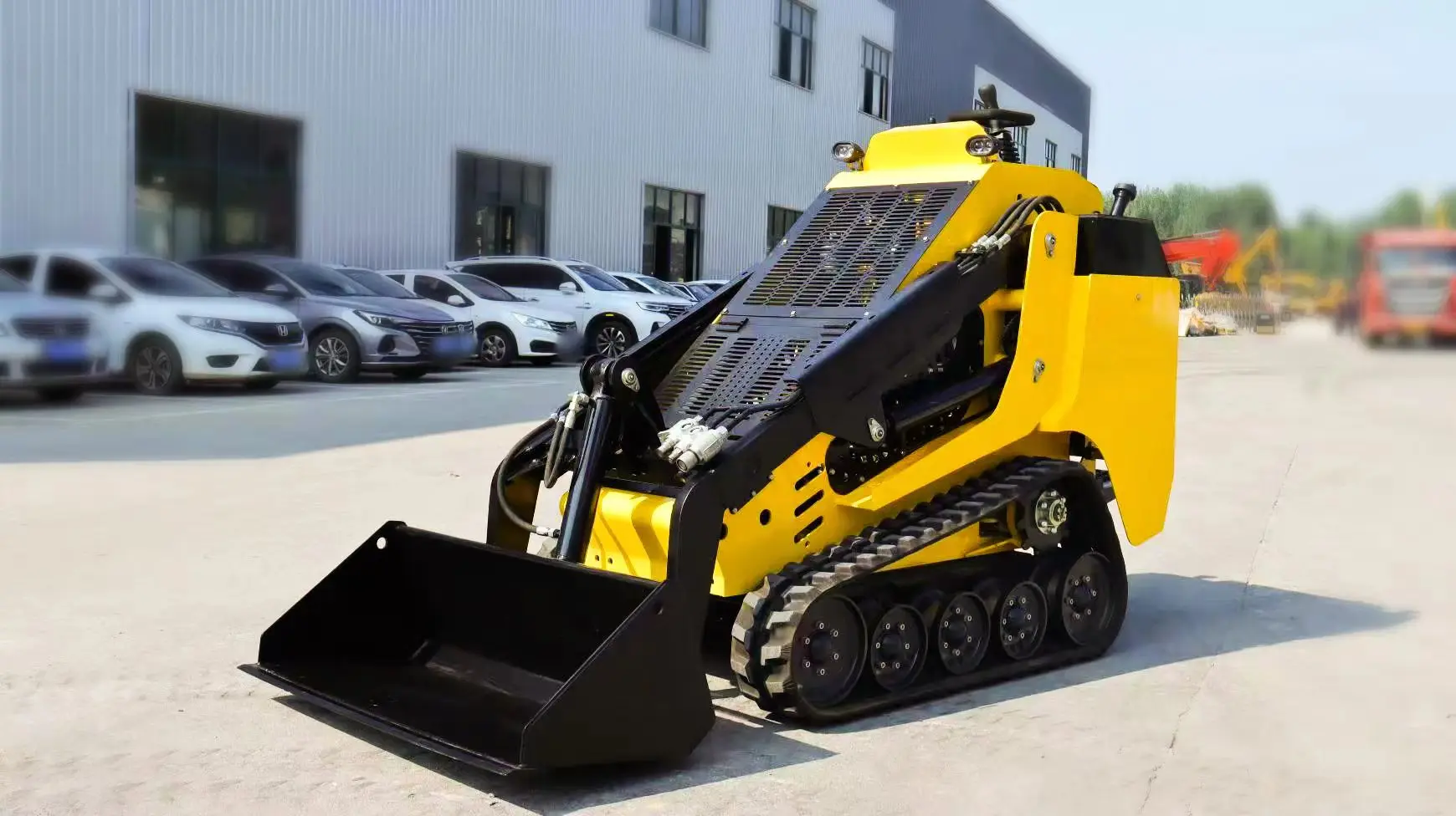 Factory price china skid steer mini skid steer loader and excavator