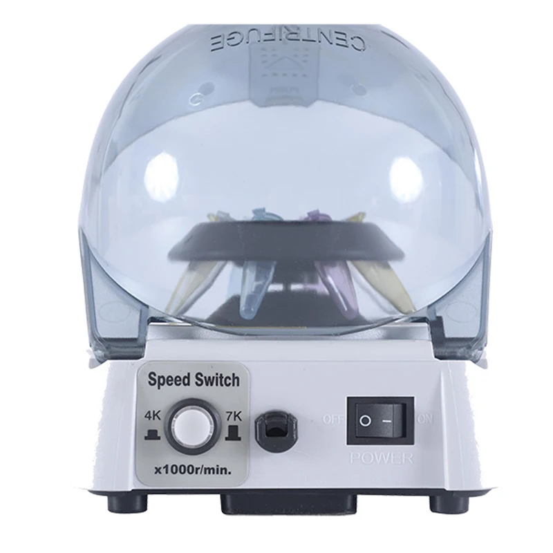 Multi-Speed (two) Mini Centrifuge Used for micro pipe filtration and fast Hematocrit veterinary, micro blood cell separation