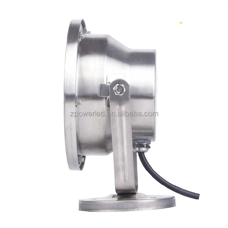 Low Voltage DC24V Stainless Steel Housing Underwater IP68 RGB Color Changing 12W DMX LED Fountain Light