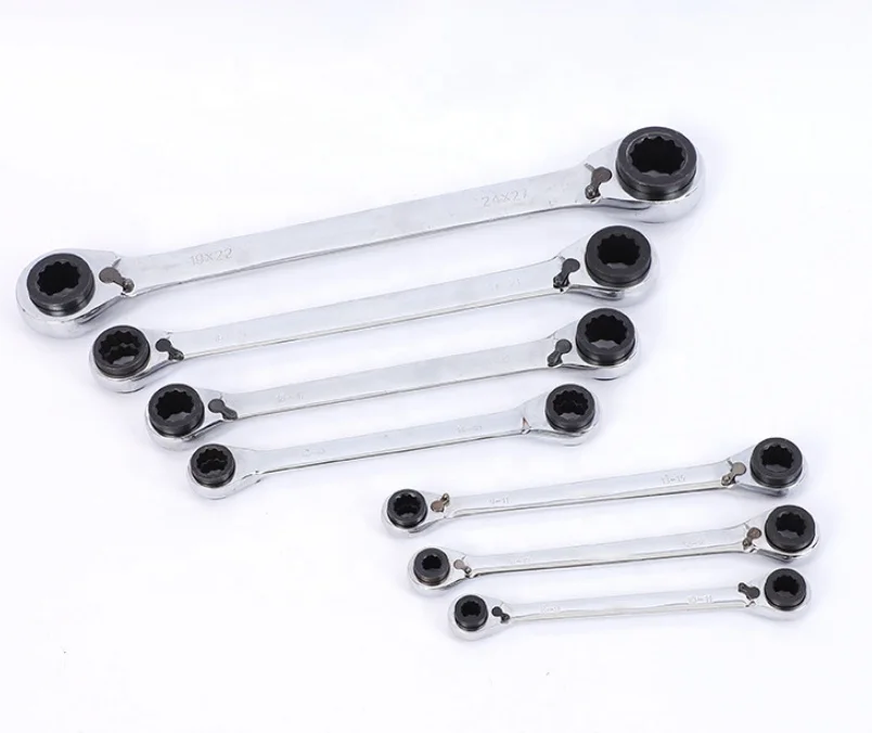 Heavy Duty industrial 72 Teeth Gear Combination Head Metric Ratchet Tool mini quick ratchet wrench Wrench Set