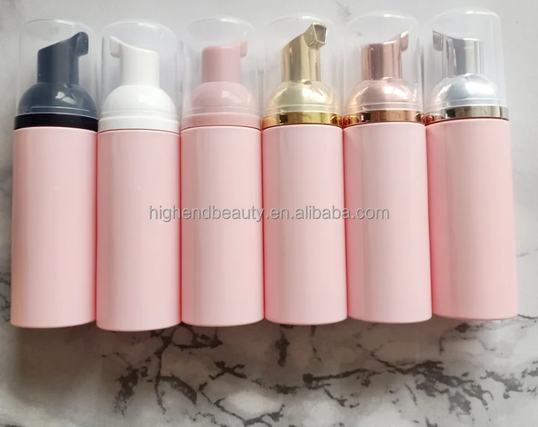 60 ml per bottle own brand lash foam cleanser eyelash extension shampoo with free brush