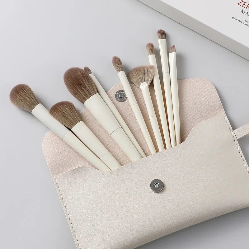 Customization 10 x makeup Soft loose foundation make-up powder blusher eye shadow high gloss brush full set zero series