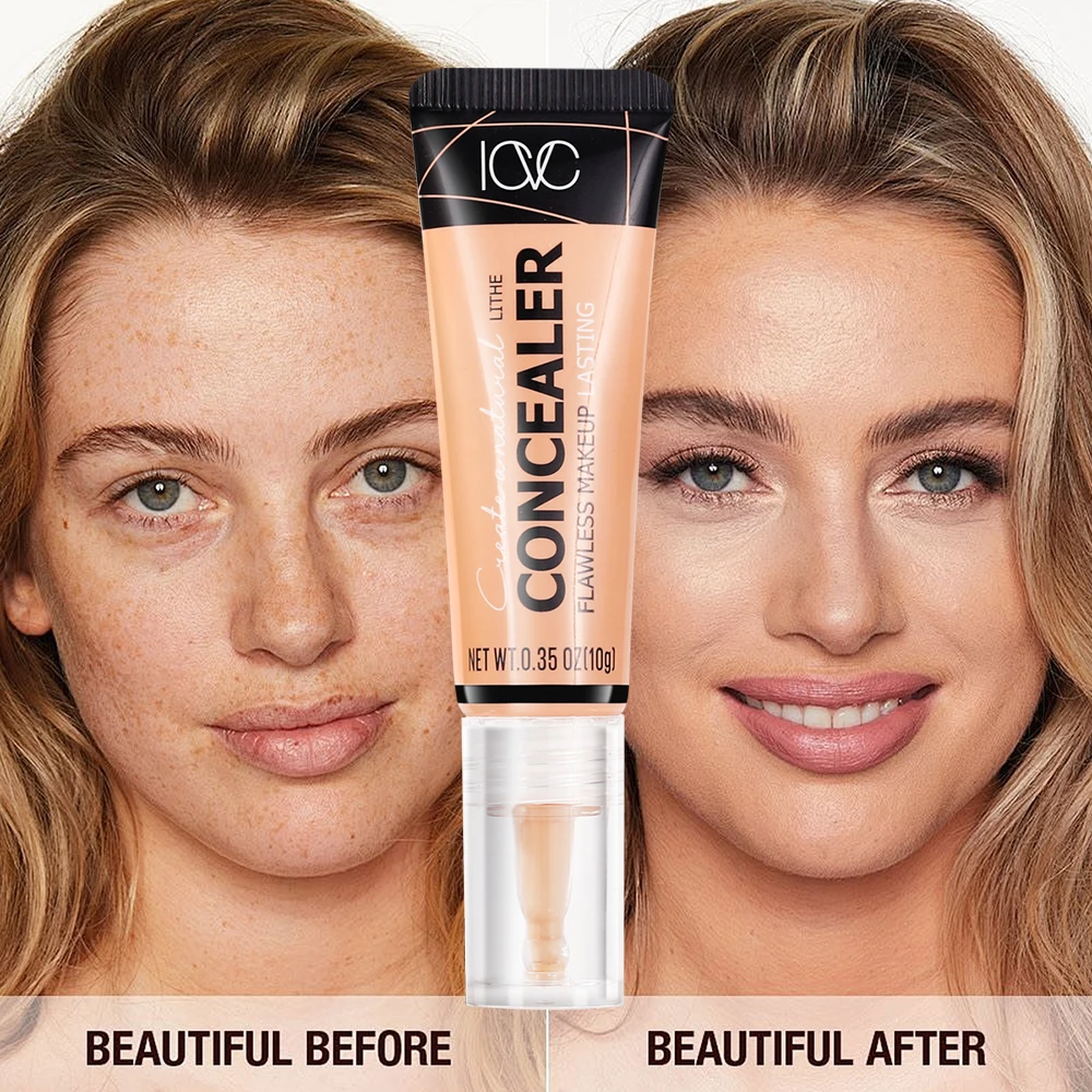 All Over Full Coverage Concealer - Natural Matte Finish & Lightweight Under Eye Concealer - Up To 24H Wear