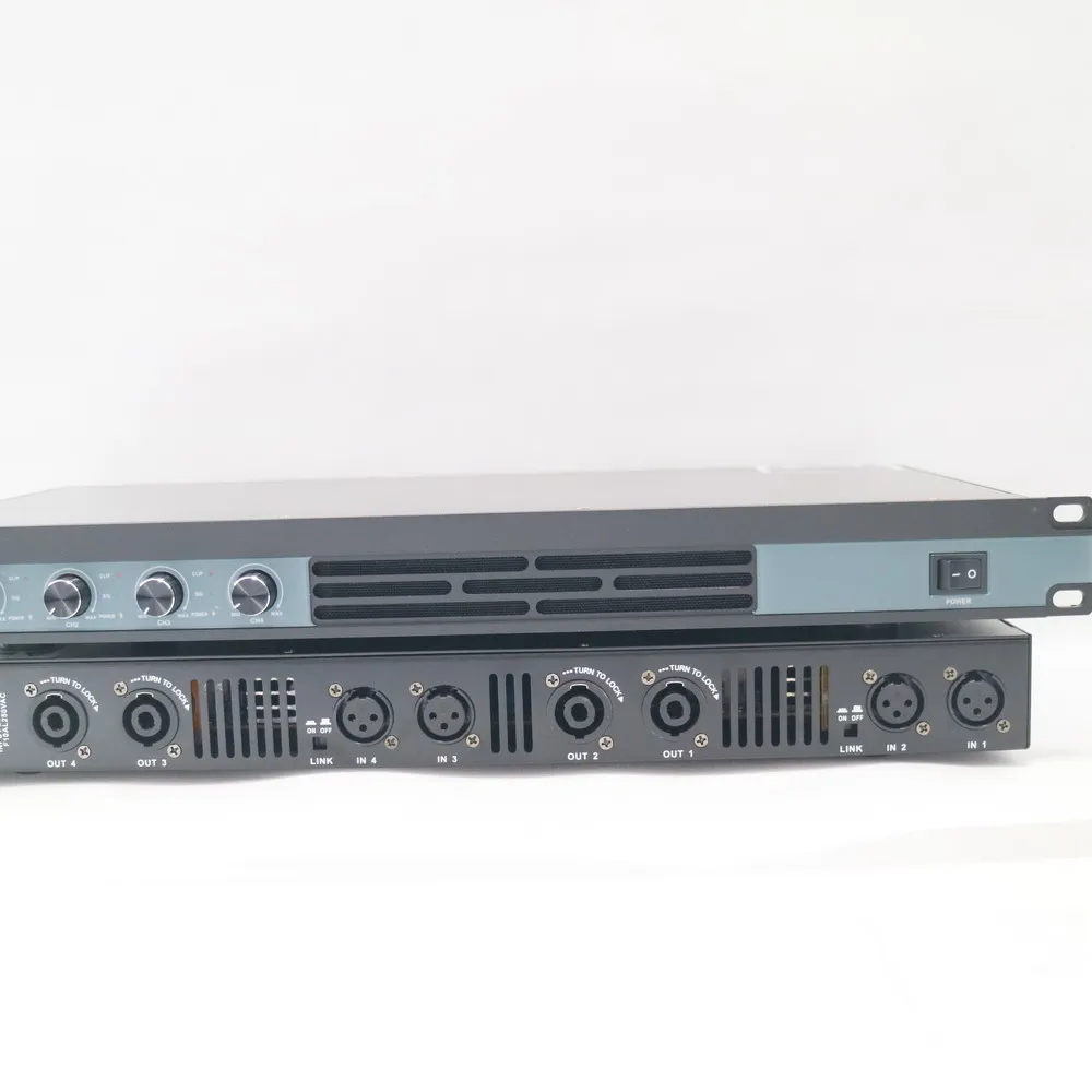 4-канальный цифровой усилитель мощности 1U 5200 Вт пиковый 4x650