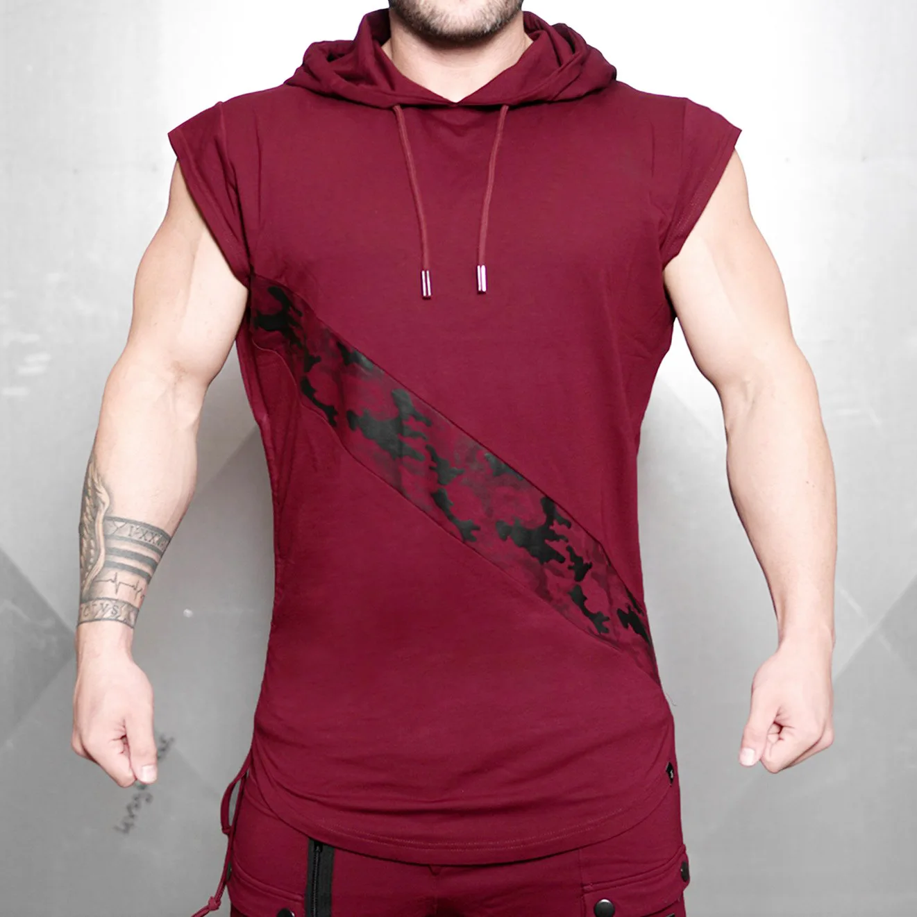 2022 Mens Hooded Gym Tank Top Stringers supper dry Athletic Running Wear Men