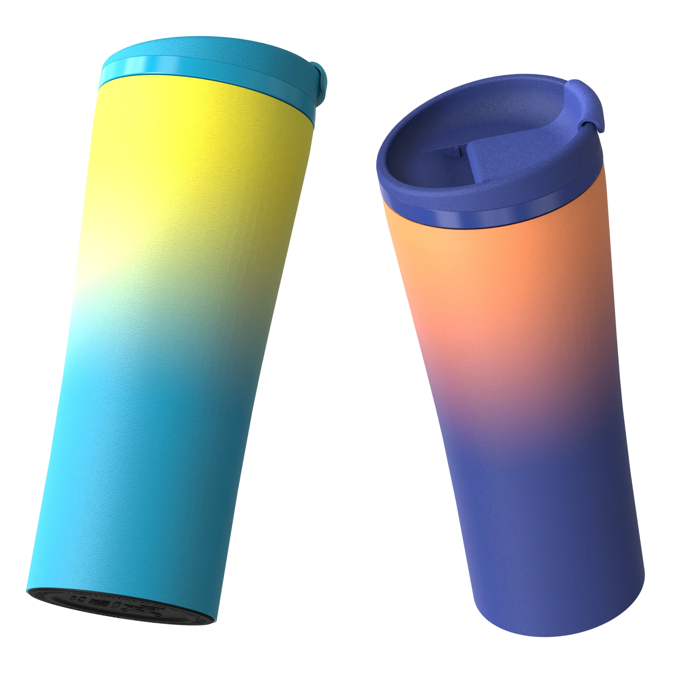 Лидер продаж, чашки с изменением цвета, кружка, изолированные градиентные бутылки для воды из нержавеющей стали