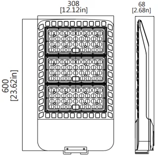 7 yrs warranty led parking lot light ETL cETL DLC 300w 42000lm photocell sensor dusk to dawn 300 watt street light for road