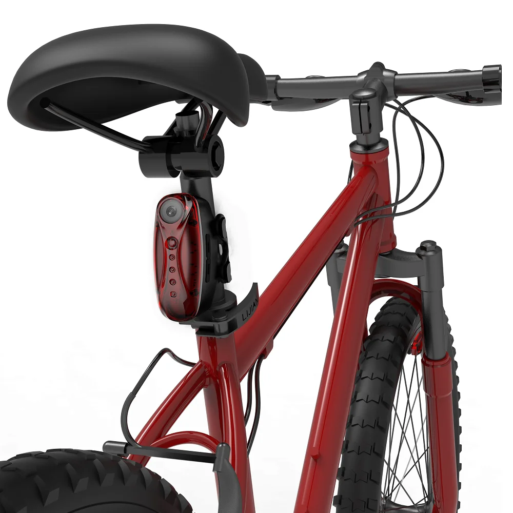 Dropshipping Smart Bike Camera Tail Light Rechargeable 2600mAh Bike Rear Camera Light Bicycle Tail Light Wifi 1080P 8G Memory