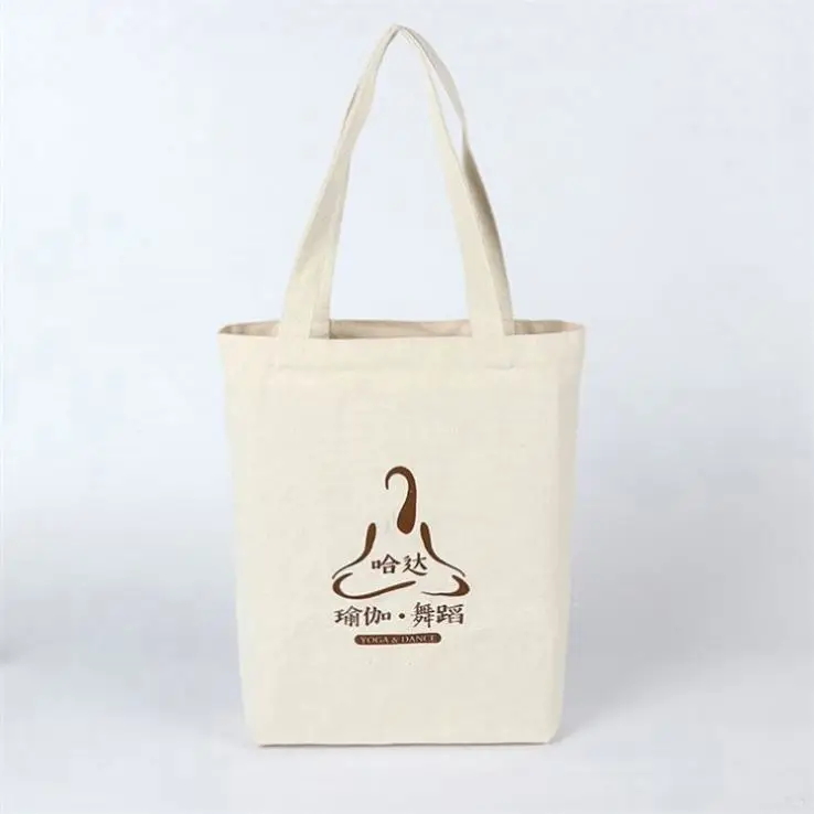 Promotional Custom Logo Printed Organic Calico Cotton Canvas Tote Bag
