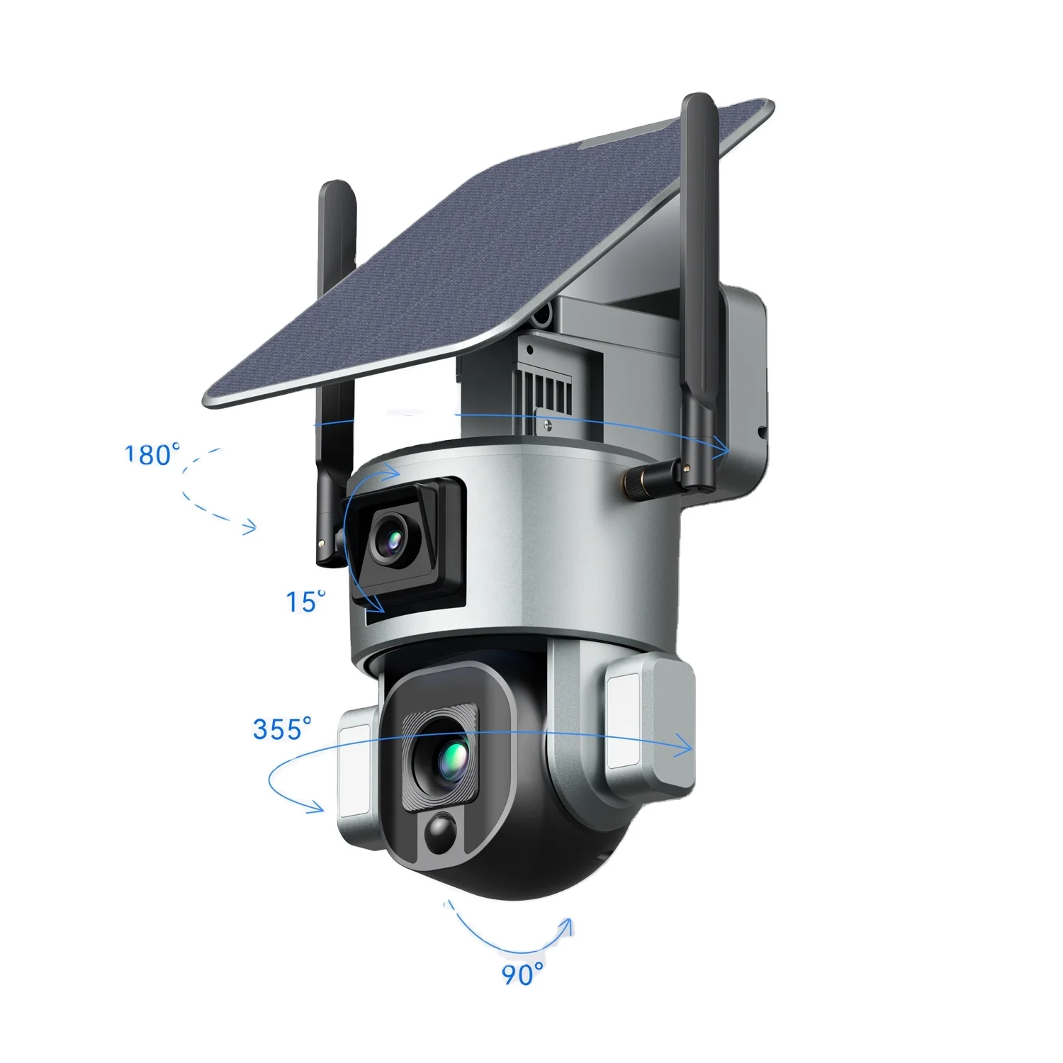 360 градусов IP65 уличная 1080P Ip Wi-Fi Солнечная Ptz беспроводная камера безопасности