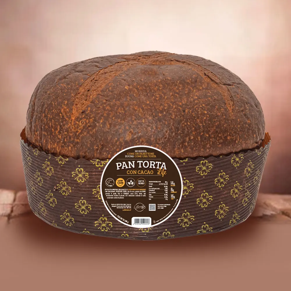 Deluxe Cocoa Sponge Cake - Low-Carb, High-Protein, Rich in Fiber - Indulge in Unique Intense Flavor for a Healthy Treat