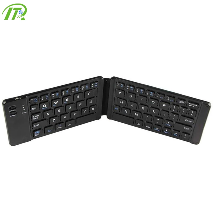 
Shenzhen Manufacturer Mini Foldable BT Wireless Keyboard Black Computer Keyboard 