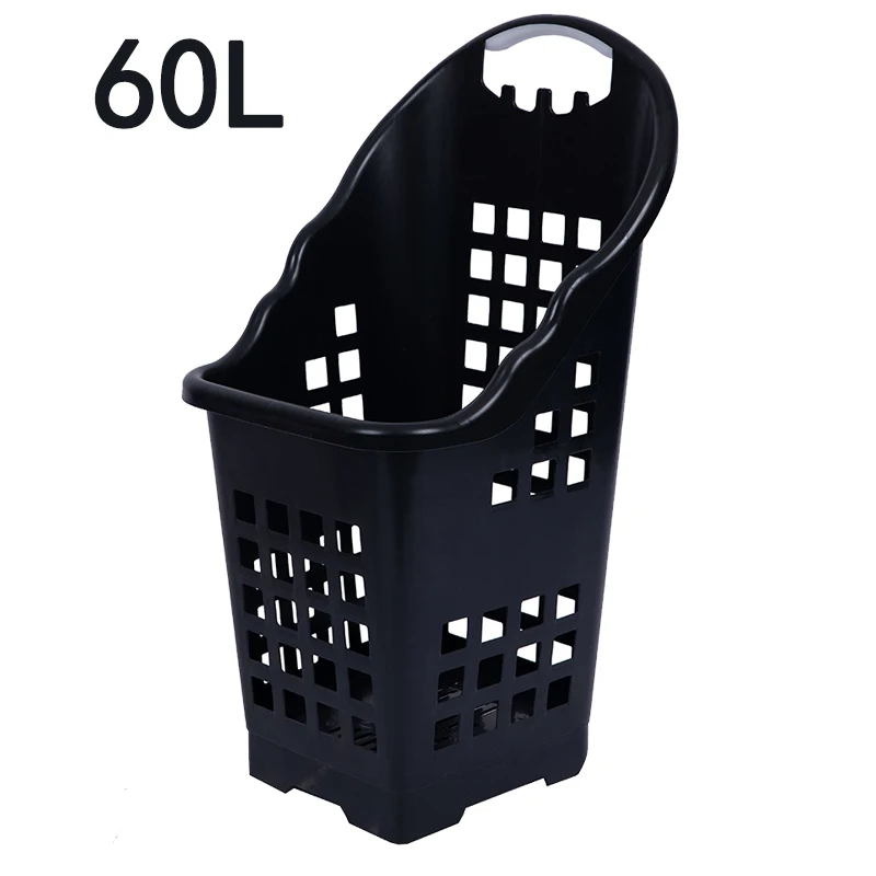 Hot Sale High Quality Products Plastic Rolling Shopping Basket Cart Trolley