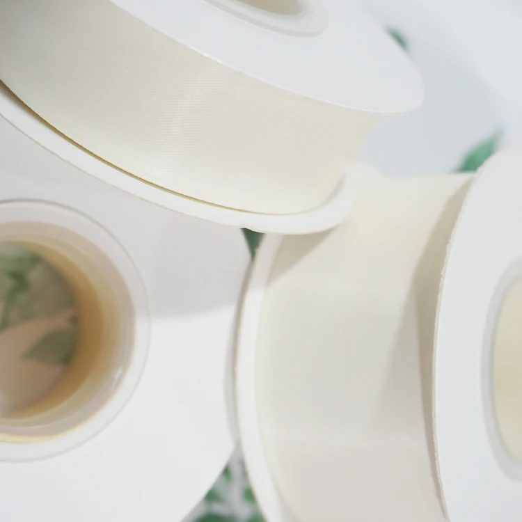 Blank label ribbon polyamide clothing label printing machine fabric satin polyester ribbon