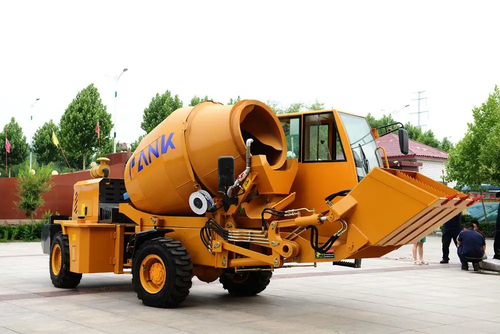 Самозагружающаяся Бетономешалка 3, 5 м3, бетономешалка с насосом для продажи 12 месяцев HONORSUN 6550 кг 7500x2700x3380 CN;SHN 85 кВт