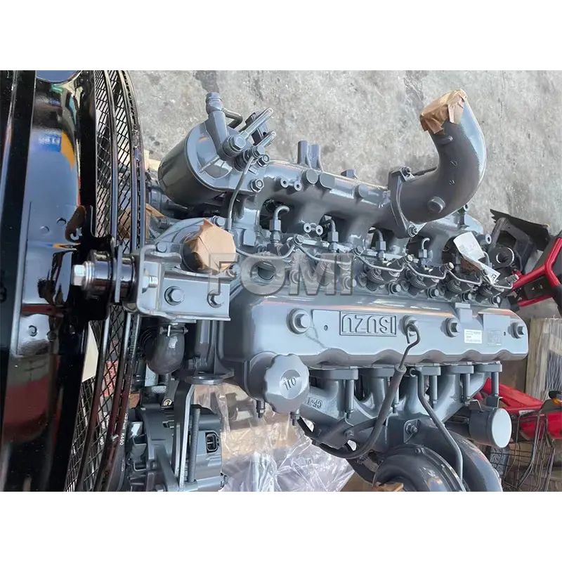 FOMI 6BG1 Engine Motor Used ZX200 SH200 Excavator Parts Diesel 6BG1T Engine Assembly For ISUZU 6BG1 Engine