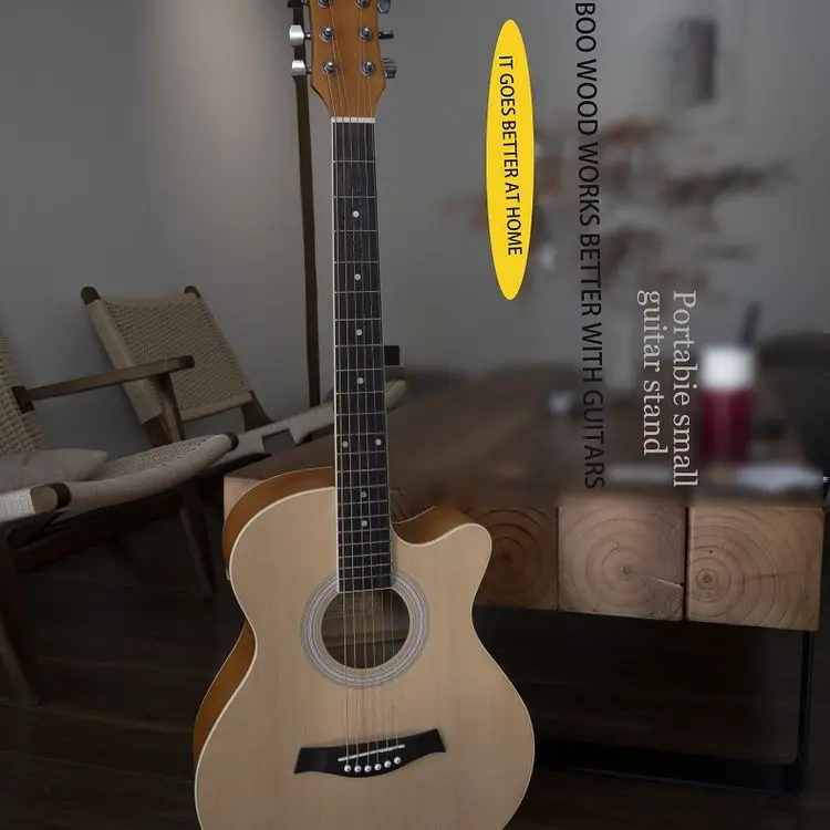 Hot selling Small portable guitar stand floor standing guitar acoustic electric guitar upright stand ukulele Shelf