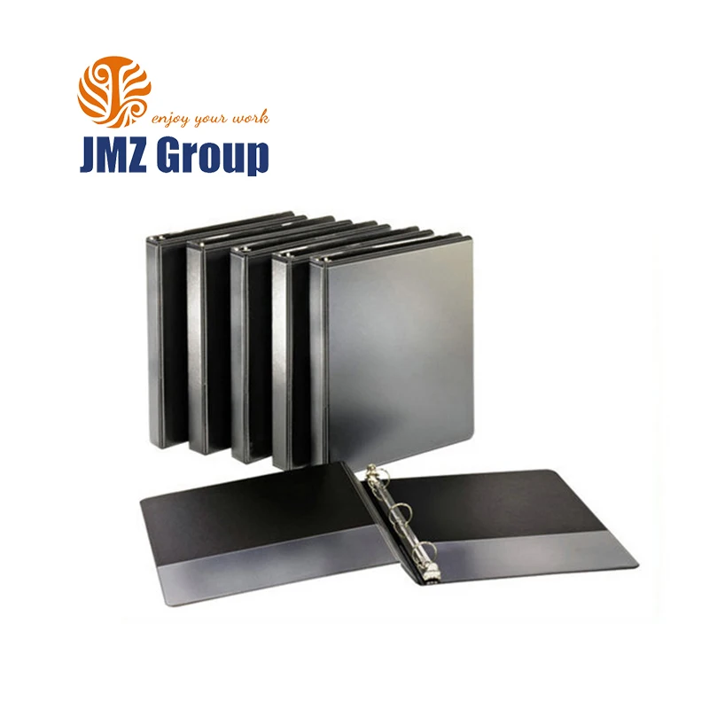 semitransparent PP 4 ring binder, small plastic ring binder