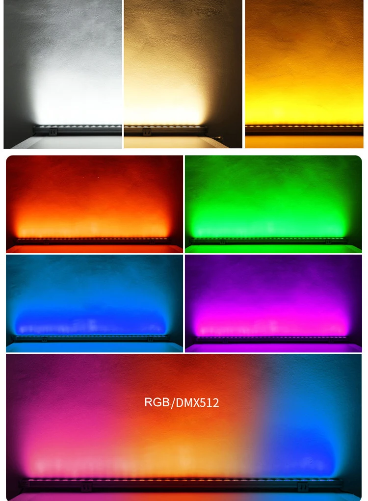 Programmable Dream Color Addressable Smd 5050 Dmx Digital Pixel RGBW RGB Led Tube Led Linear Light Wall Washers
