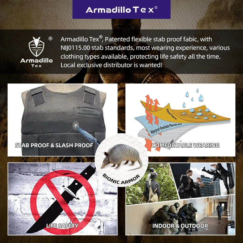MILITARY STAB PROOF CONCEALABLE VEST TACTICAL MEN VEST SAFETY PERSONAL PROTECTION HIGH TECH FLEXIBLE YU