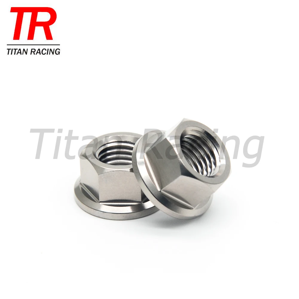 Шестигранные болты и шестигранные гайки титановые DIN6923 M5 M6 M8 M10 M12 M14 M16 шестигранные фланцевые гайки