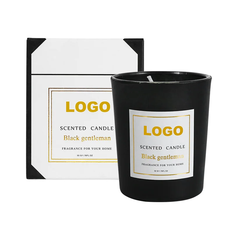 Low MOQ Aroma Diffuser Custom Clear Small Candle Jar Home Scented Candles Luxury