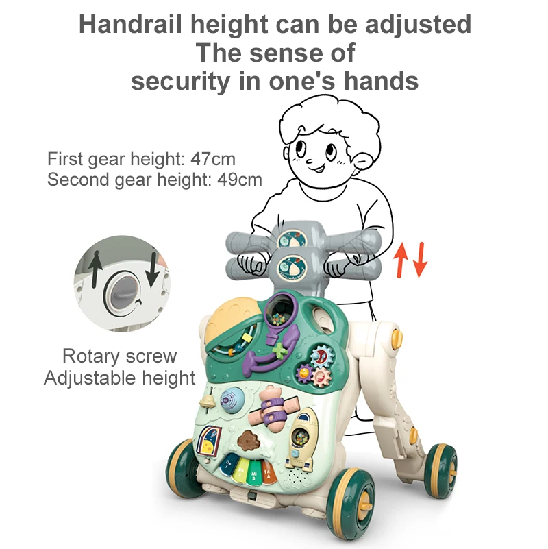 factory andador de bebe stroller car with music 5 in 1 handheld baby push walker car baby walkers  for baby