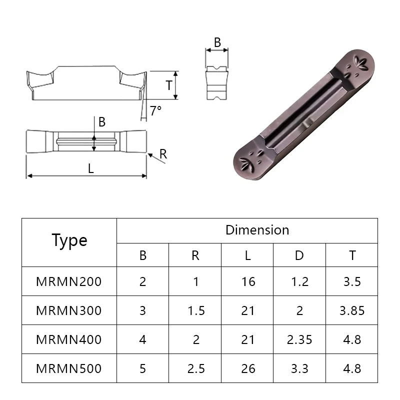 Zhuzhou CNC лезвие для дуговой резки режущее MRMN 300 400 м карбидные вставки из нержавеющей стали обработки отрезных вставок