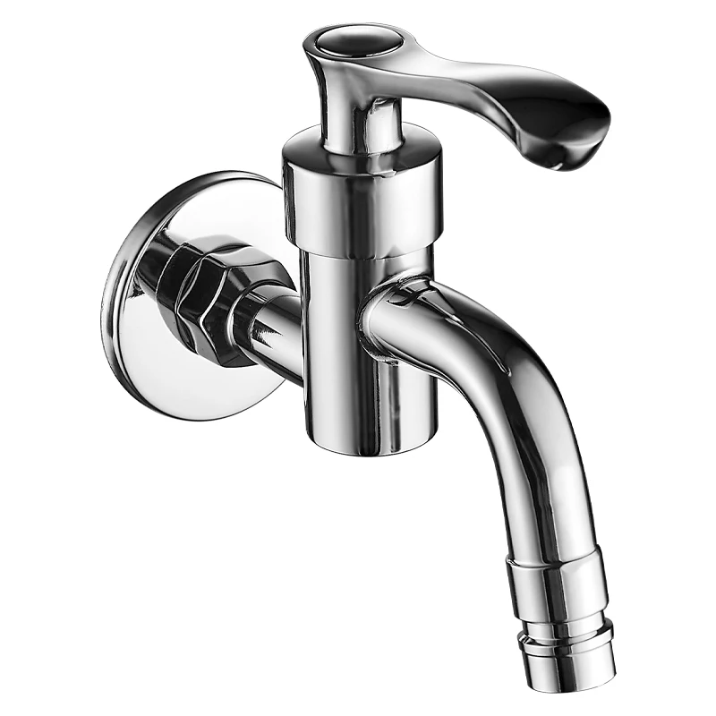 New Design Sanitary Brass Single Handle Garden Wall Water Tap Good Polished Stainless Steel Bibcock Tap