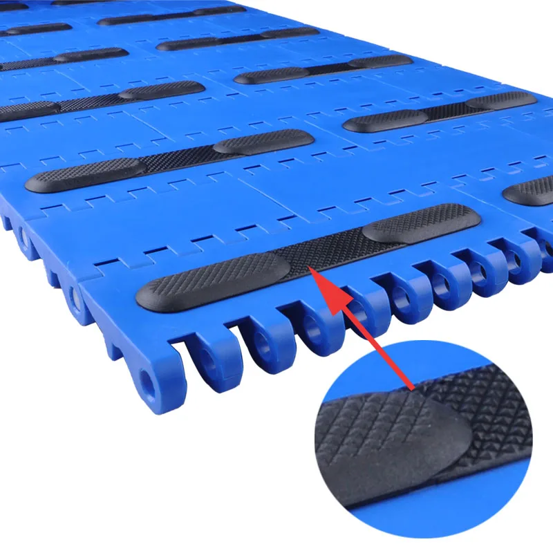 Пластиковый модульный прямой беговой ремень MPB резиновый верхний шаг 50,8 PP конвейерная лента для пищевой конвейерной системы