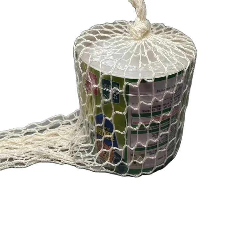 Manufacturing small  mesh netting bags for onion/customized Logo Cotton garlic potato packing net sleeves