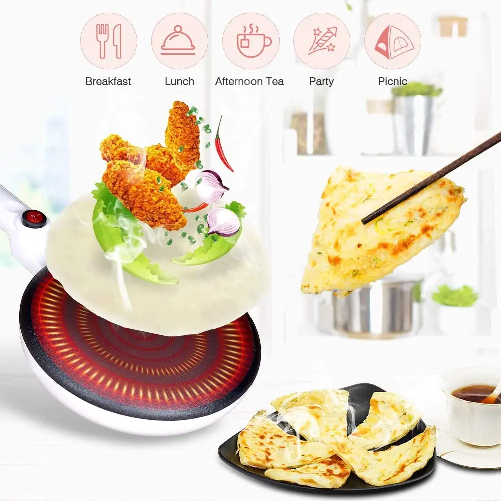 Maibo Household Multi-function Electric Egg Pancake Pan Non-stick Spread Pan Crepe Machine Maker