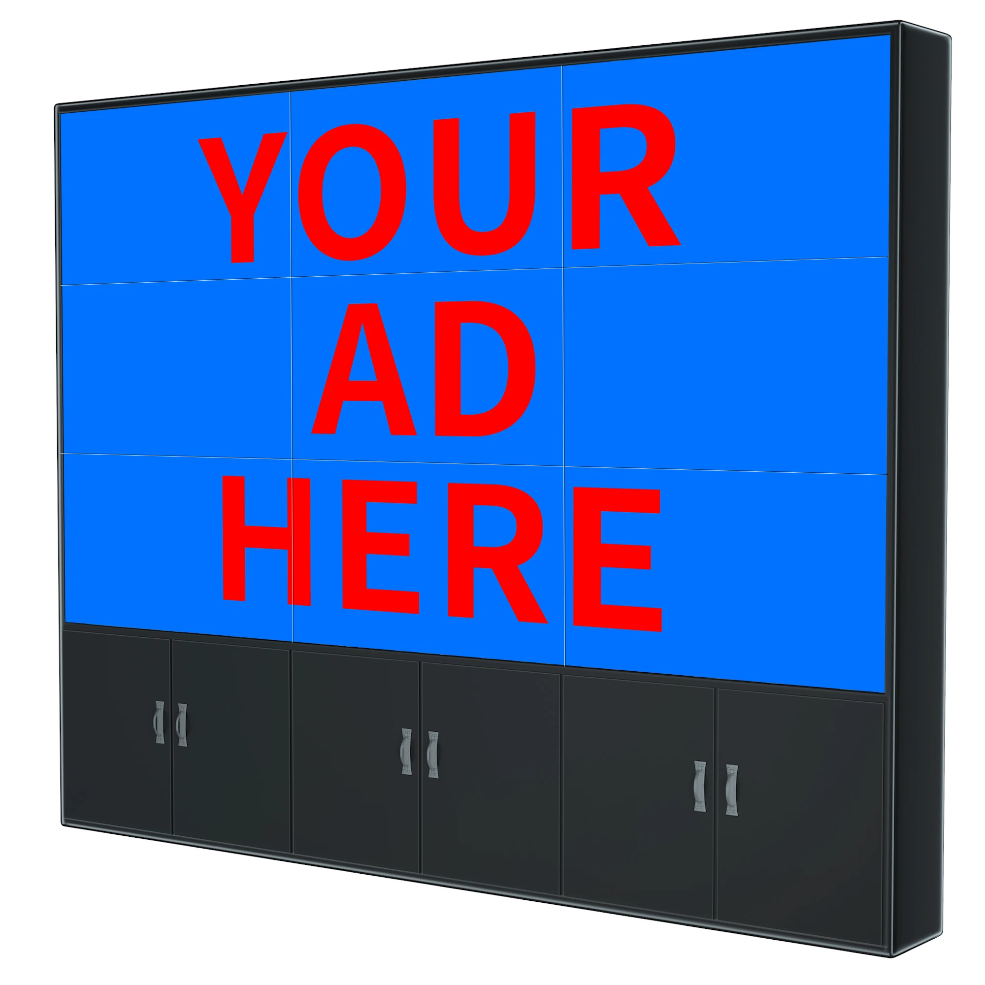 DID 4k screen 3x3 mount bracket videowall controller advertising display splicing cheap LED LCD panel samsung video wall price