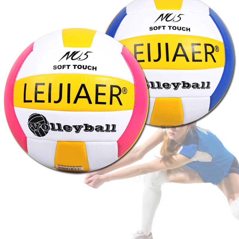 Custom PVC PU VOLLEYBALL professional soft volleyball  size 5 for training and competition Beach Volleyball games