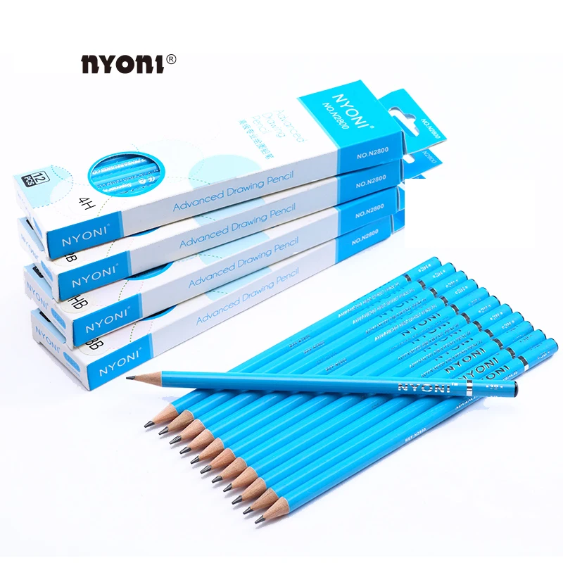 6H 5H 4H 3H 2H H HB B 2B 3B Professional Drawing Sketch Pencils Set