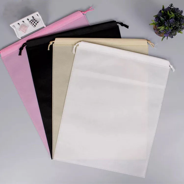 New custom environmentally friendly cloth drawstring bag products 45*55CM cotton drawstring bag