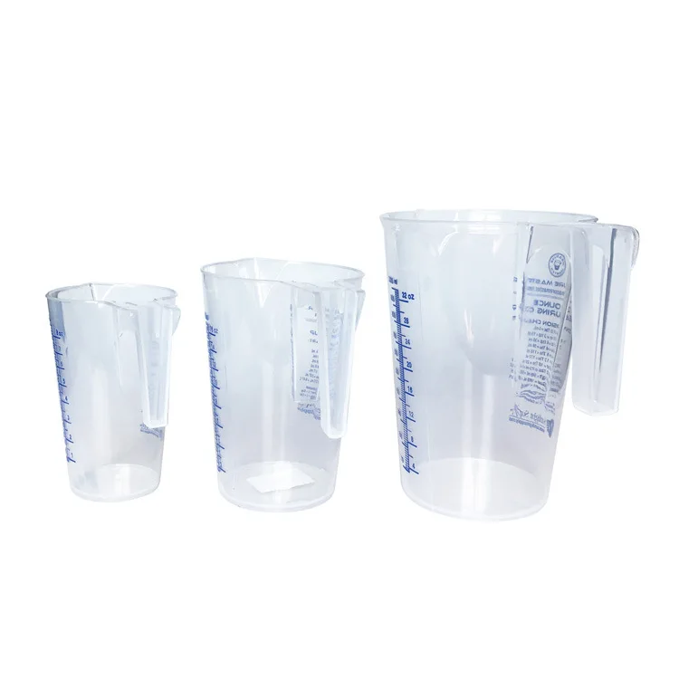 Clear PP Plastic Graduated Measuring Cup and Plastic Jug